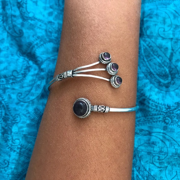 Amethyst bracelets silver natural stone - Picture 1 of 1